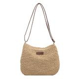 Women's Summer Straw Crossbody Bag Beach Holiday Woven Shoulder Handbag