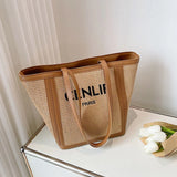 Summer Straw Crossbody Bag Beach Holiday Shoulder Handbag