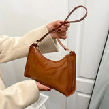 Women's Underarm Bag French Texture Hand-held Shoulder Bag