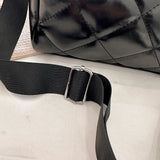 Women's Shoulder Bag with Small Purse PU Crossbody Bag Diamond Lattice