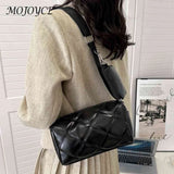 Women's Shoulder Bag with Small Purse, Diamond Lattice Design