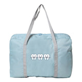 Teeth Print Foldable Travel Bag Large-capacity Luggage