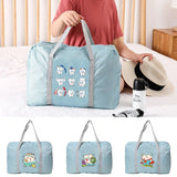 Teeth Print Foldable Travel Bag Large-capacity Luggage