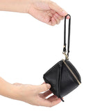 Leather Cosmetic Bag Women Clutch Toiletry Pouch