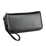Leather Wallet RFID Embossing Flower Purse Clutch Bag Long Mobile Phone Bag