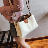 Green Leather Shoulder Bag Short Handles Women's Handbag Large Capacity