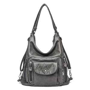 Vintage Women Handbag Leather Tote Shoulder Bag