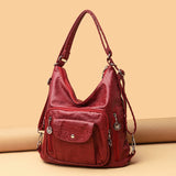 Vintage Women Handbag Leather Tote Shoulder Bag
