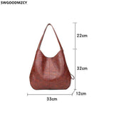 Women's Leather Office Shoulder Bag Handbag