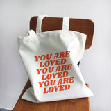 Girl Power Quotes Canvas Tote Bag Shopping Travel Women Eco Reusable Shoulder Sh