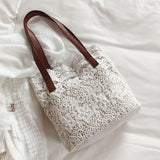 Embroidered Lace Ladies Handbag Shoulder Bag Wallet Travel Bag
