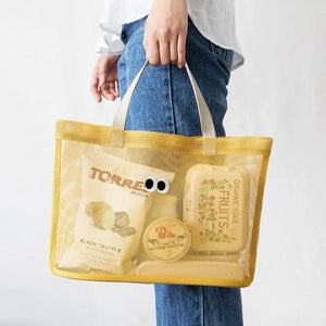 Ladies Shoulder Bag Large Capacity Beach Bag Hollow Shopping Bag