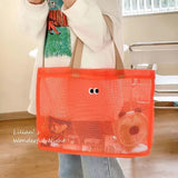 Ladies Shoulder Bag Large Capacity Beach Bag Hollow Shopping Bag