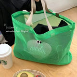 Ladies Shoulder Bag Large Capacity Beach Bag Hollow Shopping Bag