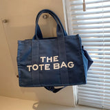 Casual High Canvas Shoulder Bag with Larger Capacity