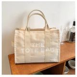 Casual High Canvas Shoulder Bag with Larger Capacity