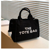 Casual High Canvas Shoulder Bag with Larger Capacity