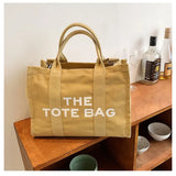 Casual High Canvas Shoulder Bag with Larger Capacity