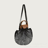 High Leather Shoulder Bags for Women Crossbody Bags Woven Bag