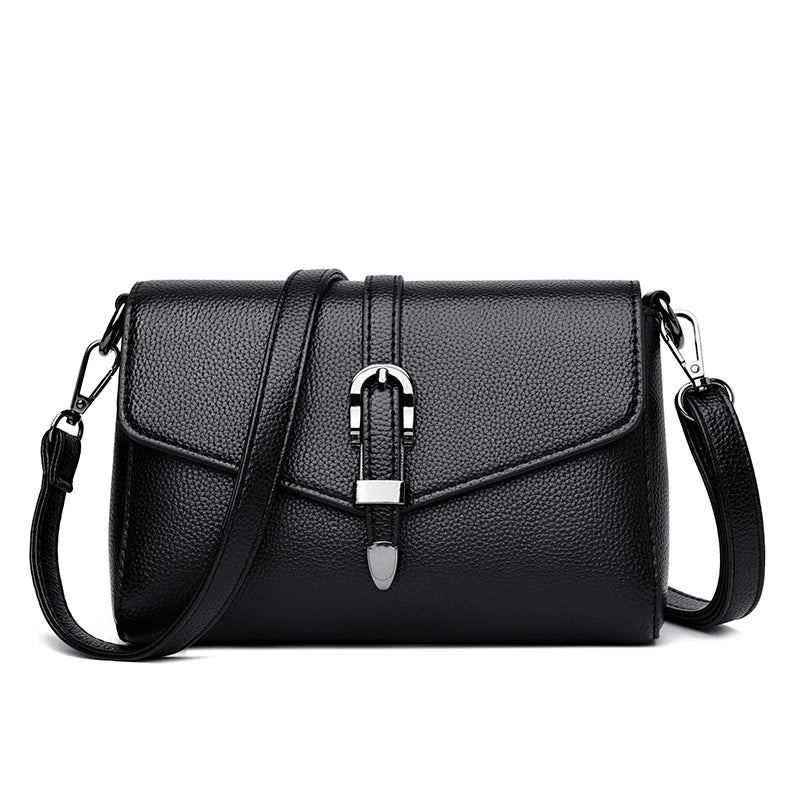 Women's High PU Leather Crossbody Bag Shoulder Handbag Wallet