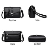 Women's High PU Leather Crossbody Bag Shoulder Handbag Wallet