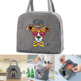 Dog Print Insulated Cooler Lunch Bag for Men and Women