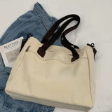 Canvas Crossbody Shoulder Bag Large Tote Top Handle Handbag for Women
