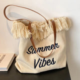 Large Capacity Canvas Tote Bags Shopping Shoulder Bags Handbags