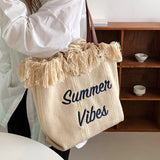 Large Capacity Canvas Tote Bags Shopping Shoulder Bags Handbags