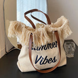 Large Capacity Canvas Tote Bags Shopping Shoulder Bags Handbags