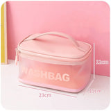 Large Capacity Cosmetic Bag PVC Travel Makeup Storage Bag