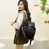 Large Capacity School Bag for Girls Anti-theft Women Backpacks