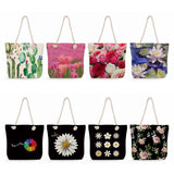 Large Capacity Floral Print Tote Shoulder Bag