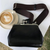 Large Shell Messenger Bag with Wide Shoulder Strap