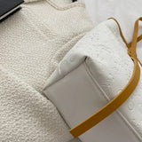 Japanese Soft Leather Shoulder Bag Large Capacity Student Tote Bag