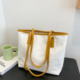 Japanese Soft Leather Shoulder Bag Large Capacity Student Tote Bag
