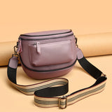 Women's High-End Leather Handbag Large Capacity Travel Bag
