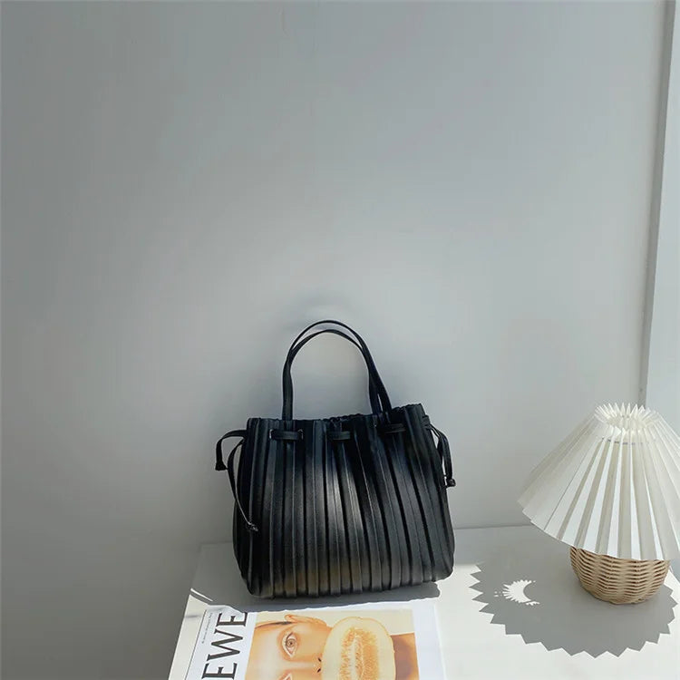 Leather Shoulder Bag Stripe Crossbody Handbag Purse Women Handbags