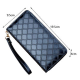 Long Double Zipper Wallet Handheld Purse Airpods Protective Sleeve