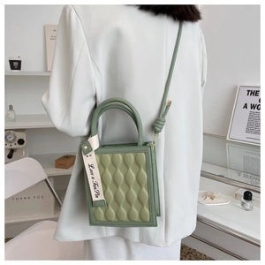 Summer Leather Shoulder Bag Women's PU Crossbody Small Square Bag