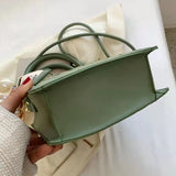 Summer Leather Shoulder Bag Women's PU Crossbody Small Square Bag