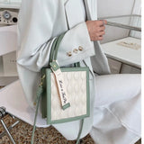 Summer Leather Shoulder Bag Women's PU Crossbody Small Square Bag