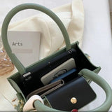 Summer Leather Shoulder Bag Women's PU Crossbody Small Square Bag