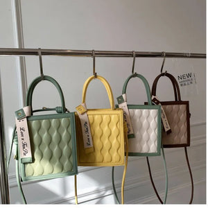 Summer Leather Shoulder Bag Women's PU Crossbody Small Square Bag