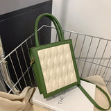 PU Leather Party Shoulder Bag Small Square Crossbody