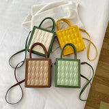 PU Leather Party Shoulder Bag Small Square Crossbody