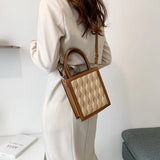 PU Leather Party Shoulder Bag Small Square Crossbody