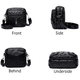 Women's PU Leather Messenger Bag Small Shoulder Phone Bag