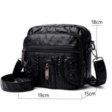 Women's PU Leather Messenger Bag Small Shoulder Phone Bag