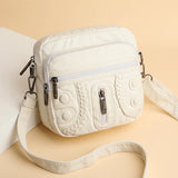 Women's PU Leather Messenger Bag Small Shoulder Phone Bag